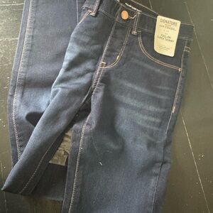 Levi Signature Pull-On Super Skinny Jeans - Dark Blue